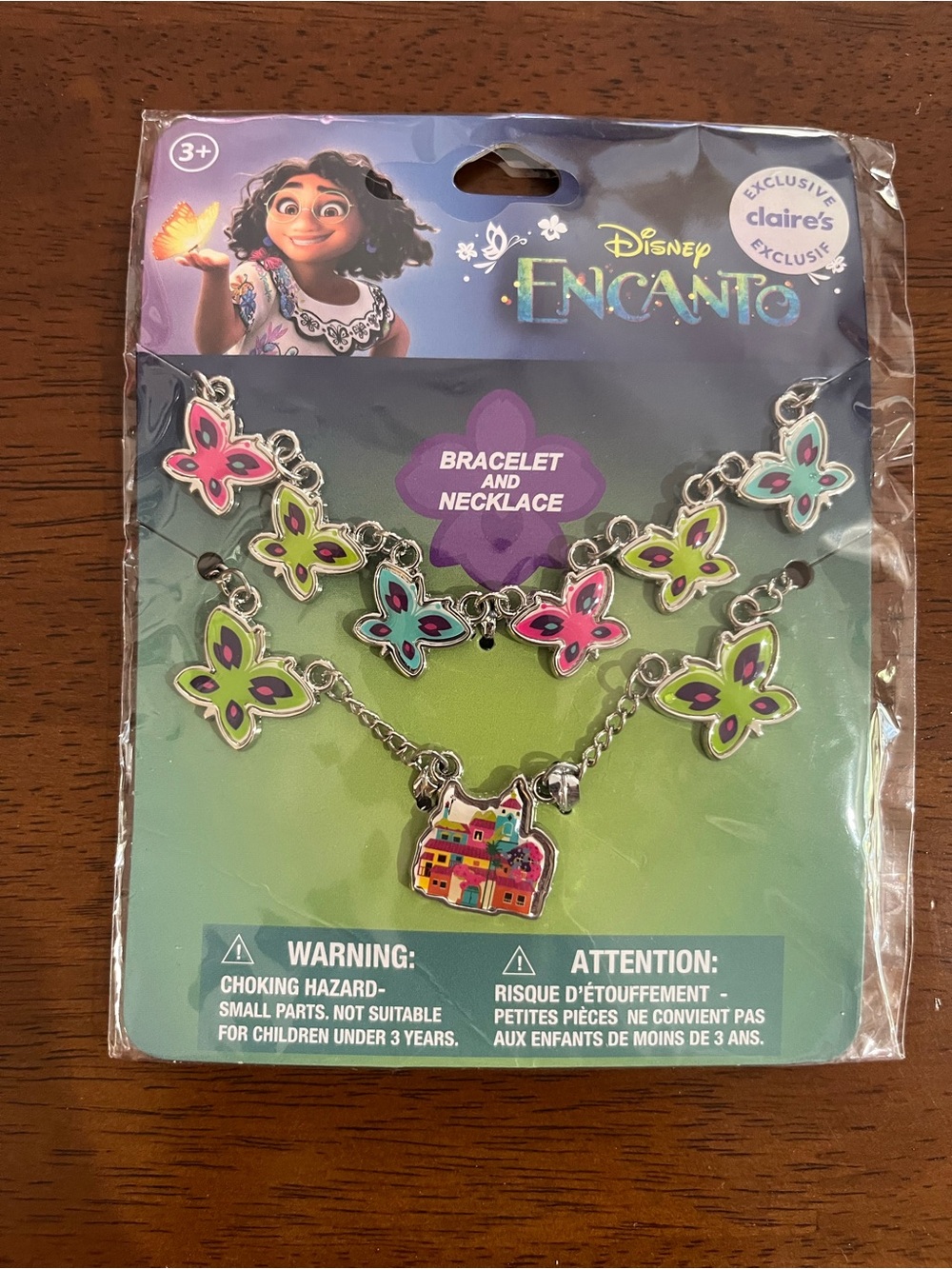 Claire's Encanto Butterfly Necklace and Bracelet Set